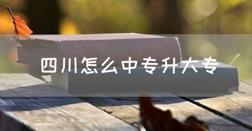 四川怎么中專升大專？(圖1)