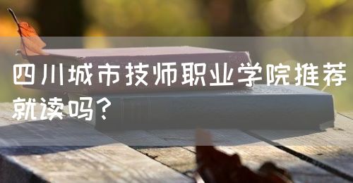 四川城市技師職業(yè)學(xué)院推薦就讀嗎？(圖1)