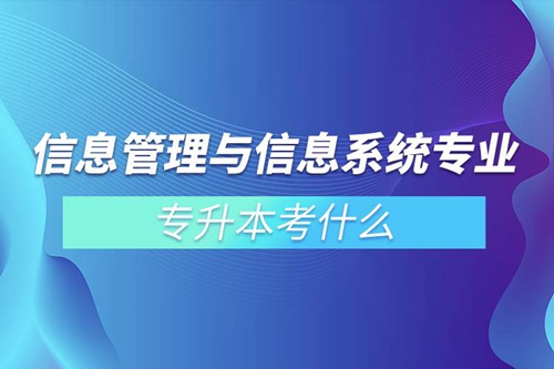 信息管理與信息系統(tǒng)專(zhuān)業(yè)專(zhuān)升本考什么