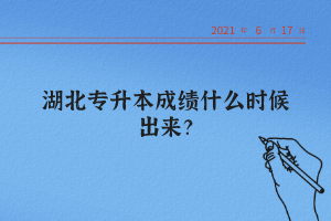 湖北統(tǒng)招專升本怎么查詢自己的成績(jī)？
