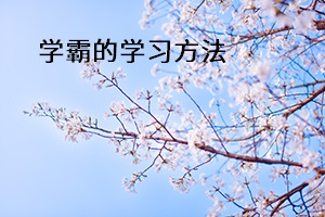 學(xué)霸的學(xué)習(xí)方法