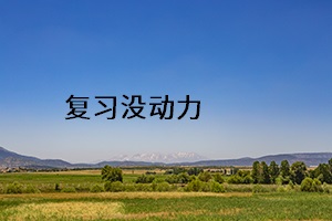 復(fù)習沒動力
