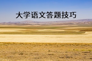 大學(xué)語(yǔ)文答題技巧
